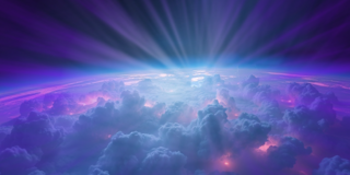 This figrue shows high-energy radiation emitted from thunderstorms.